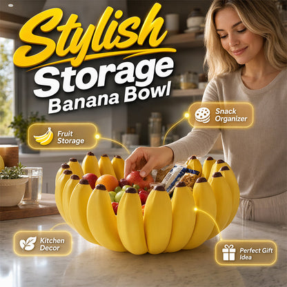 Creative Banana Shape Fruit Bowl