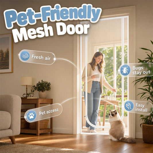📢📢45% OFF !! ⏰Pet-Friendly Mesh Screen Door