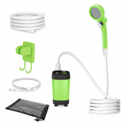 Portable Camping Shower with Rechargeable Pump