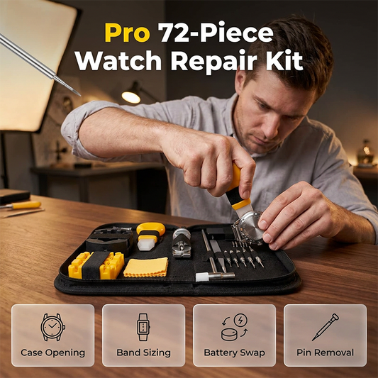 ⏳Time-Limited Special⏰Complete 72-Piece Watch Repair Kit ⌚ Everything You Need to Fix, Adjust & Revive Your Watch – All in One Box ✨