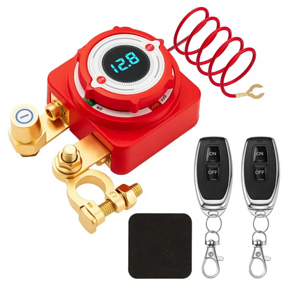 ❄️Summerfresh 50% OFF!🔋 12V/24V Remote Battery Isolator Switch – Digital Voltage Display & Auto Low-Voltage Cut-Off, Keep Your Vehicle Battery Safer & More Controlled ✨