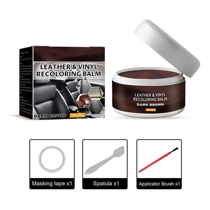 👜 Repair and Restoration Cream for Leather – Repairs and restores color to cars, sofas, shoes, and much more! ✨🔧