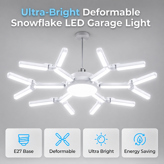 Deformable Snowflake LED Garage Light