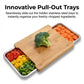 🔥While Supplies Last 50% OFF!🔪Wooden Cutting Board with Slide-Out Trays