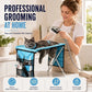🥳2026 HOT SALE🥳💞50K+ SOLD!🛋️🐕 50% OFF! 2‑in‑1 Foldable Pet Grooming Bed – Groom standing up, no more bending! Stable & comfortable for nail trimming & drying. A back‑saver for seniors! 💪✨