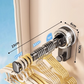🎉 2026 Sale — Over 21,100 Sold!🧷Foldable Telescopic Suction‑Cup Hanger Rack 🛁