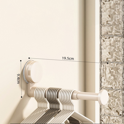 🎉 2026 Sale — Over 21,100 Sold!🧷Foldable Telescopic Suction‑Cup Hanger Rack 🛁