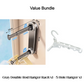 🎉 2026 Sale — Over 21,100 Sold!🧷Foldable Telescopic Suction‑Cup Hanger Rack 🛁