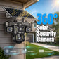 📡 Triple lens. Zero blind spots. Full coverage. Solar‑powered WiFi security camera — one device, three views. ☀️