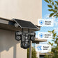 📡 Triple lens. Zero blind spots. Full coverage. Solar‑powered WiFi security camera — one device, three views. ☀️