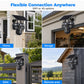 📡 Triple lens. Zero blind spots. Full coverage. Solar‑powered WiFi security camera — one device, three views. ☀️