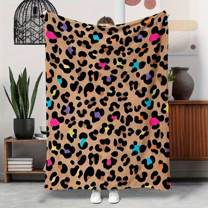 🛋️ Ultra-Soft Leopard Print Throw Blanket – Cozy & Stylish Home Comfort ✨