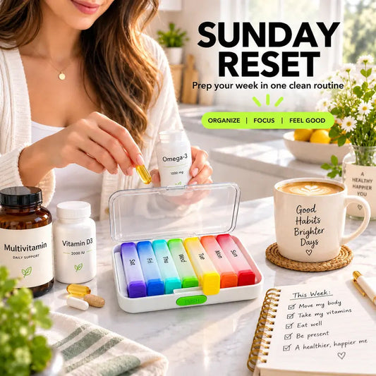 💊 LIMITED‑TIME 50% OFF! 🌈 7-Day Detachable Pill Organizer – BPA-Free, Transparent Snap-Lids, Separate Daily Modules, Large Day Labels, Travel-Ready Medication & Supplement Manager 🧳