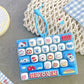 ⌨️ LIMITED-TIME 50% OFF! 🐱 Cute Keyboard Button Keychain Fidget Toy – Tactile Press, Animal Design, Portable ✨
