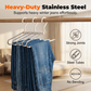 👖 50% OFF! ✨ Multi-Layer Space-Saving Pants Hanger – Holds 6 Pairs Vertically, Premium Anti-Slip Coating & Heavy-Duty Stainless Steel – Dual Hanging Modes Save Up to 80% Closet Space 🧺