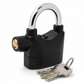 70mm Aluminum Alloy Anti Theft Alarm Padlock Security Gate Lock for Warehouse Motorcycle and Bicycle with Batteries