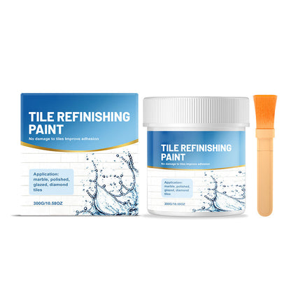 🎨 White Tile Refinishing Paint with Brush