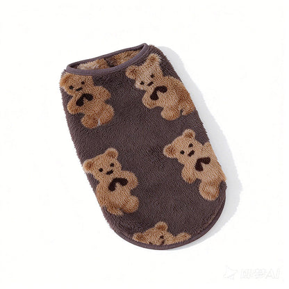 ⏳Time-Limited Special⏰ Plush Pet Vest – Warm, Cozy & Easy to Wear🐻
