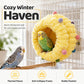 🌿 Soft Hanging Bird Bed with Plush Fleece Interior for Small Bird Cages