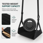 Portable Airplane Footrest Hammock Travel Foot Rest Sling for Long Distance Flights and Office Use