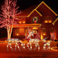 LED Christmas Reindeer Set with Bows – Decorative Reindeer Family for Indoors and Outdoors