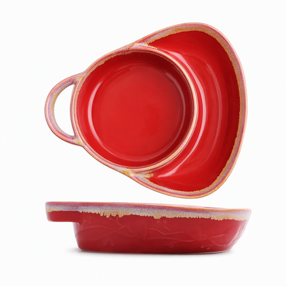 ⏳🔥LIMITED-TIME 50% OFF! ⏰🍲Retro Ceramic Divided Baking Dish – Vintage Style, Dual Compartments & Elegant Dining for Every Occasion ❤️