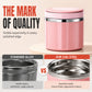 ✨ Portable Stainless Steel Insulated Lunch Box with Lid – Multi-Layer Stackable Bento Food Container with Vacuum-Sealed Thermal Walls, Leakproof Gasket & Food-Grade Steel Interior – for Students Office Workers & Outdoor Meals 🍱