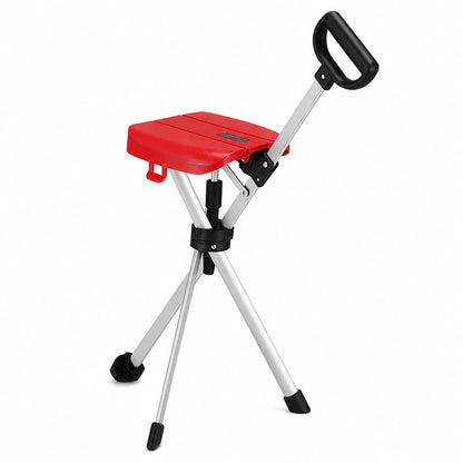 🚶 LIMITED-TIME 50% OFF! ✨ Portable Folding Cane Chair – Dual Walking & Seat, Anti-Slip, Lightweight 🪑