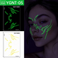 📢 BUY 1 GET 1 FREE !! ✨ Halloween Luminous Face Tattoo Stickers – Glow In Dark, Waterproof, Easy Apply 🎃