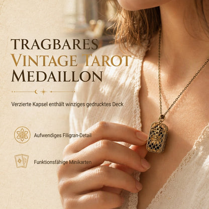 📢📢50% OFF !! ⏰Women's Tiny Tarot Card with Chain Jewelry