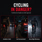 🚴 LIMITED-TIME 50% OFF! 🔴 Rechargeable Safety Bike Taillight – Laser Warning, IPX5 Waterproof, USB Charge 💡