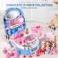🔥50% OFF!!📢👑 Girls' Vanity Toy Set with Dolls & Beauty Accessories – Pretend Play Fun for Little Ones 🎀✨