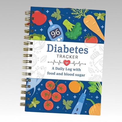 📘 Daily Diabetes Log Book | Blood Glucose, Meals & Medication Tracker