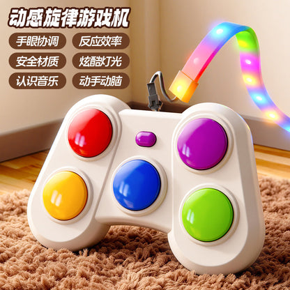 ⏳Time-Limited Special⏰Handheld Light-Up Memory Game for Kids – Musical Electronic Toy with Dual Game Modes