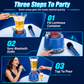 Large Capacity Beer Tower Dispenser with Tap and Wireless Bluetooth Speaker featuring Colorful LED Lights for Bars and KTV