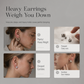 ✨💧Minimalist Water Drop Circle Hoop Earrings for Women Elegant Huggie Earrings 1 Pair