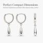 ✨💧Minimalist Water Drop Circle Hoop Earrings for Women Elegant Huggie Earrings 1 Pair