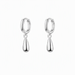 ✨💧Minimalist Water Drop Circle Hoop Earrings for Women Elegant Huggie Earrings 1 Pair