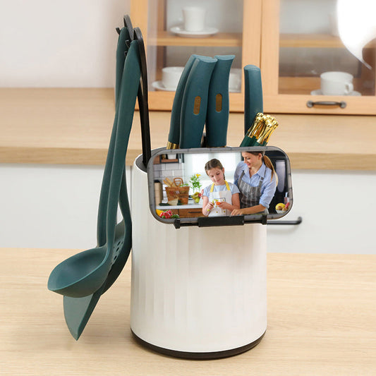 Multifunctional Rotating Knife and Cutlery Holder