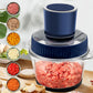 Electric Food Chopper, 2 Gears Speed & 4 Blades