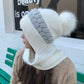 Ideal Gift - Warm & Cozy Knitted Hooded Scarf