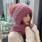 Ideal Gift - Warm & Cozy Knitted Hooded Scarf